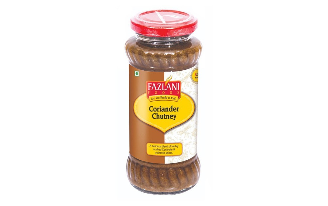 Fazlani Foods Coriander Chutney    Glass Jar  300 grams